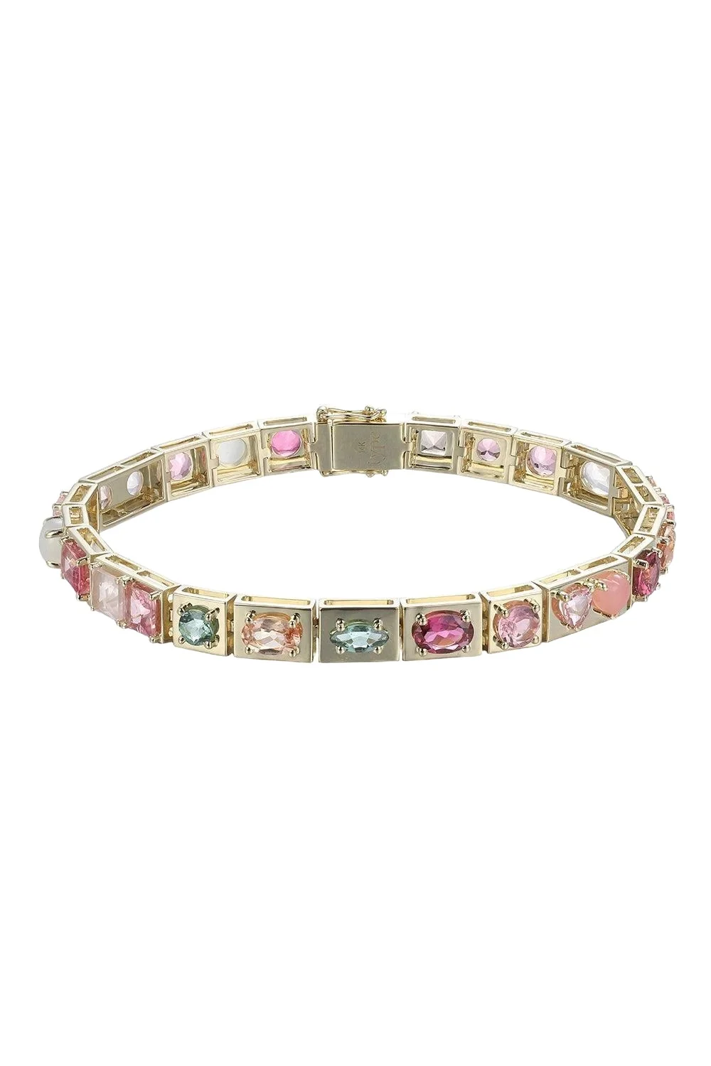 Type Jewelry Pink Multistone Leggo Bracelet