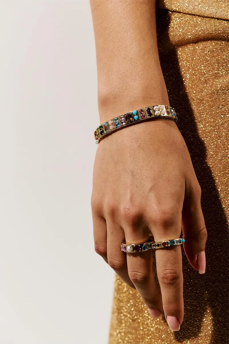 Type Jewelry Multistone Leggo Double Bracelet | Thumbnail 2 Type Jewelry Multistone Leggo Double Bracelet | Thumbnail 2