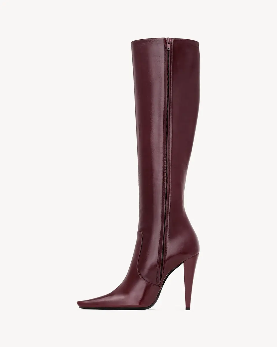 Yves Saint Laurent 77 boots in smooth leather | Thumbnail 5 Yves Saint Laurent 77 boots in smooth leather | Thumbnail 5