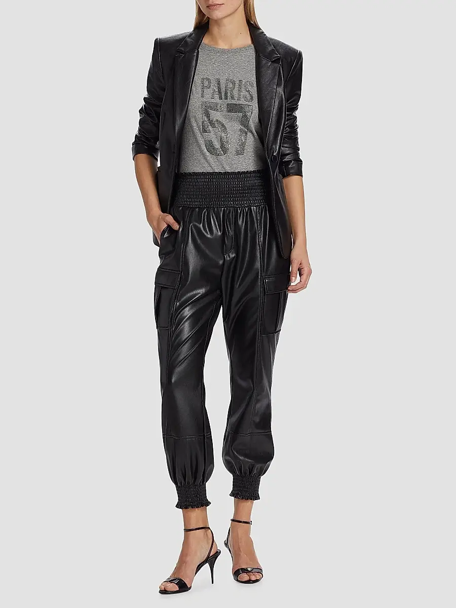 Cinq à Sept Women's Kylie Faux Leather Jacket | Thumbnail 2