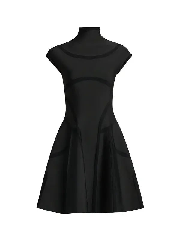 Women's Volume Fit & Flare Mini Dress