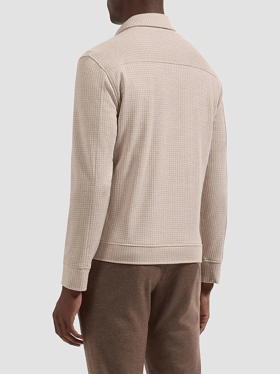 Bugatchi Men's Houndstooth Full-Zip Jacket | Thumbnail 3