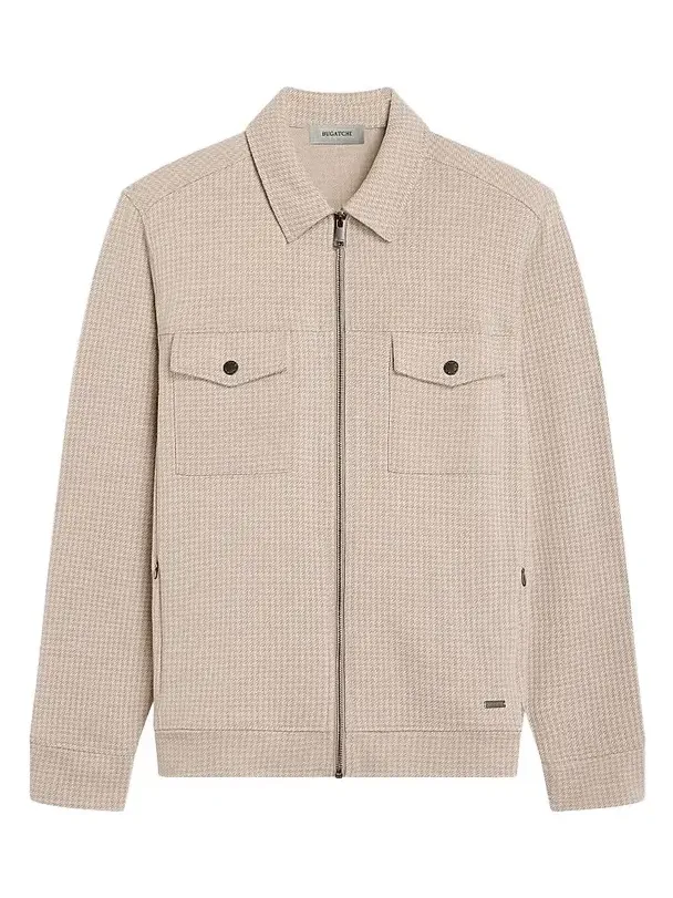 Men's Houndstooth Full-Zip Jacket