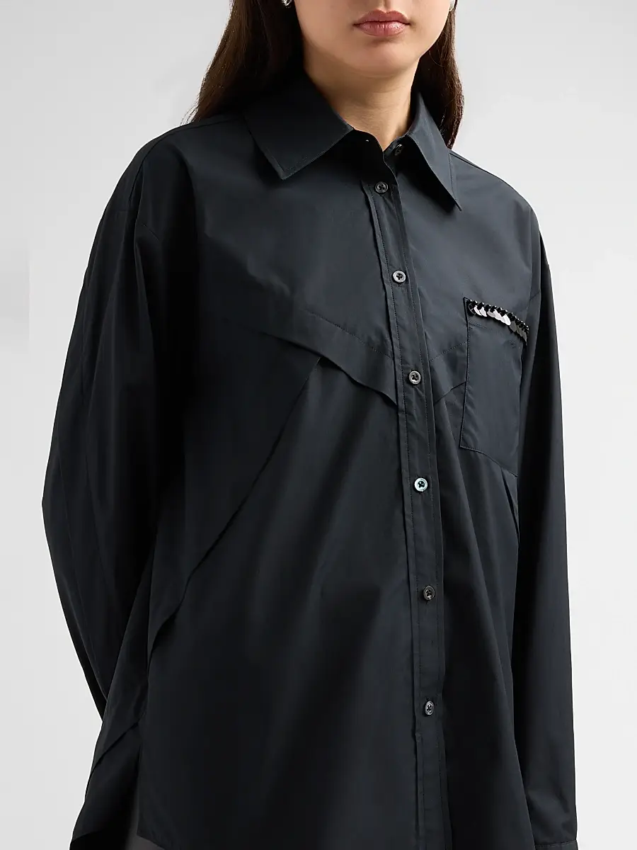 3.1 Phillip Lim Women's Embellished Cotton Poplin Shirt | Thumbnail 5 3.1 Phillip Lim Women's Embellished Cotton Poplin Shirt | Thumbnail 5