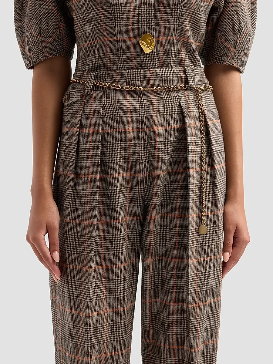 Cara Cara Women's Emerson Plaid Wool Tapered Pants | Thumbnail 5 Cara Cara Women's Emerson Plaid Wool Tapered Pants | Thumbnail 5