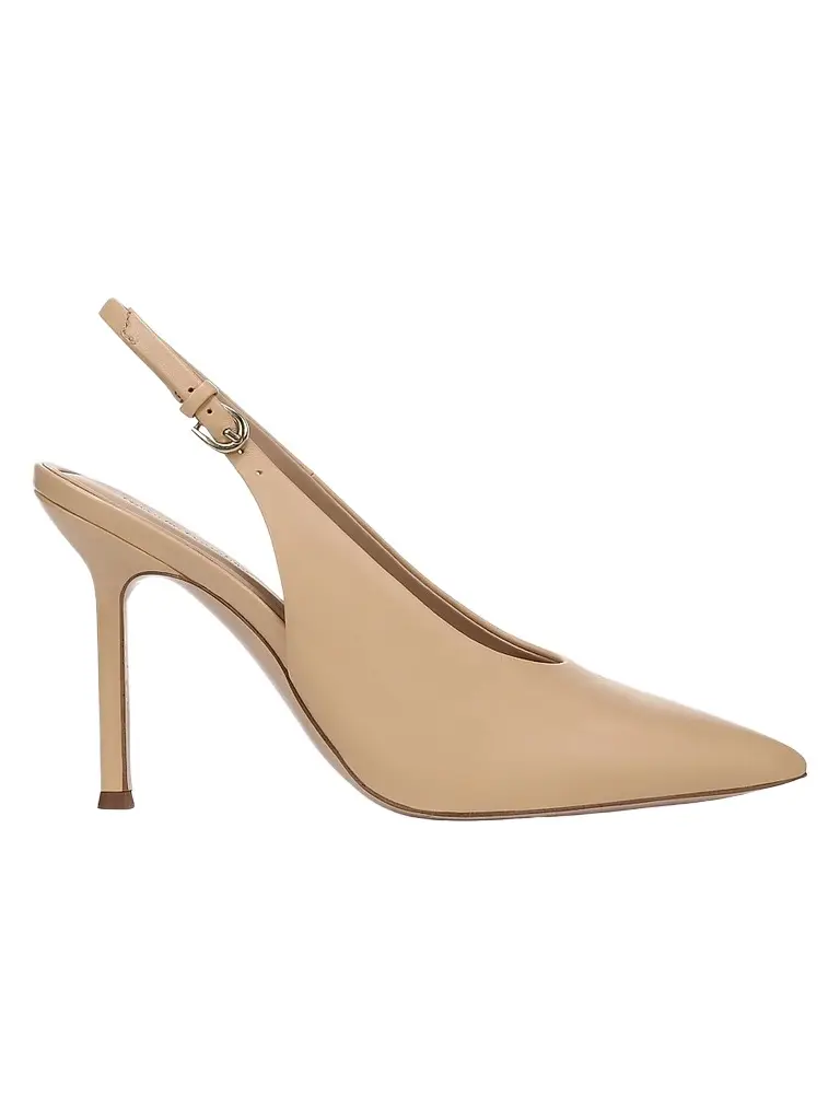 Favorite Daughter Women's Remy 95MM Leather Slingback Pumps - Warm Sand | Image 1 Favorite Daughter Women's Remy 95MM Leather Slingback Pumps - Warm Sand | Image 1