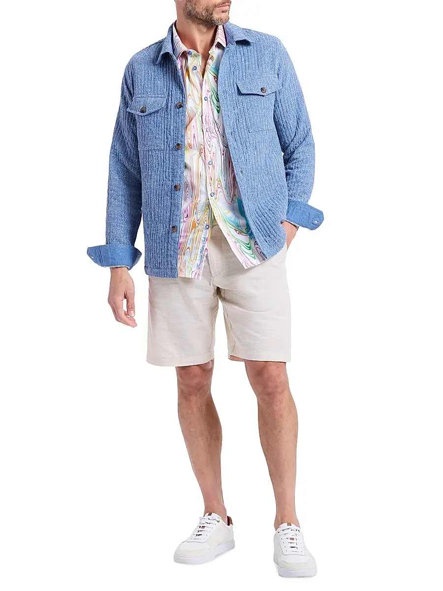 Robert Graham Men's Shawell Patterned Shirt Jacket | Thumbnail 2