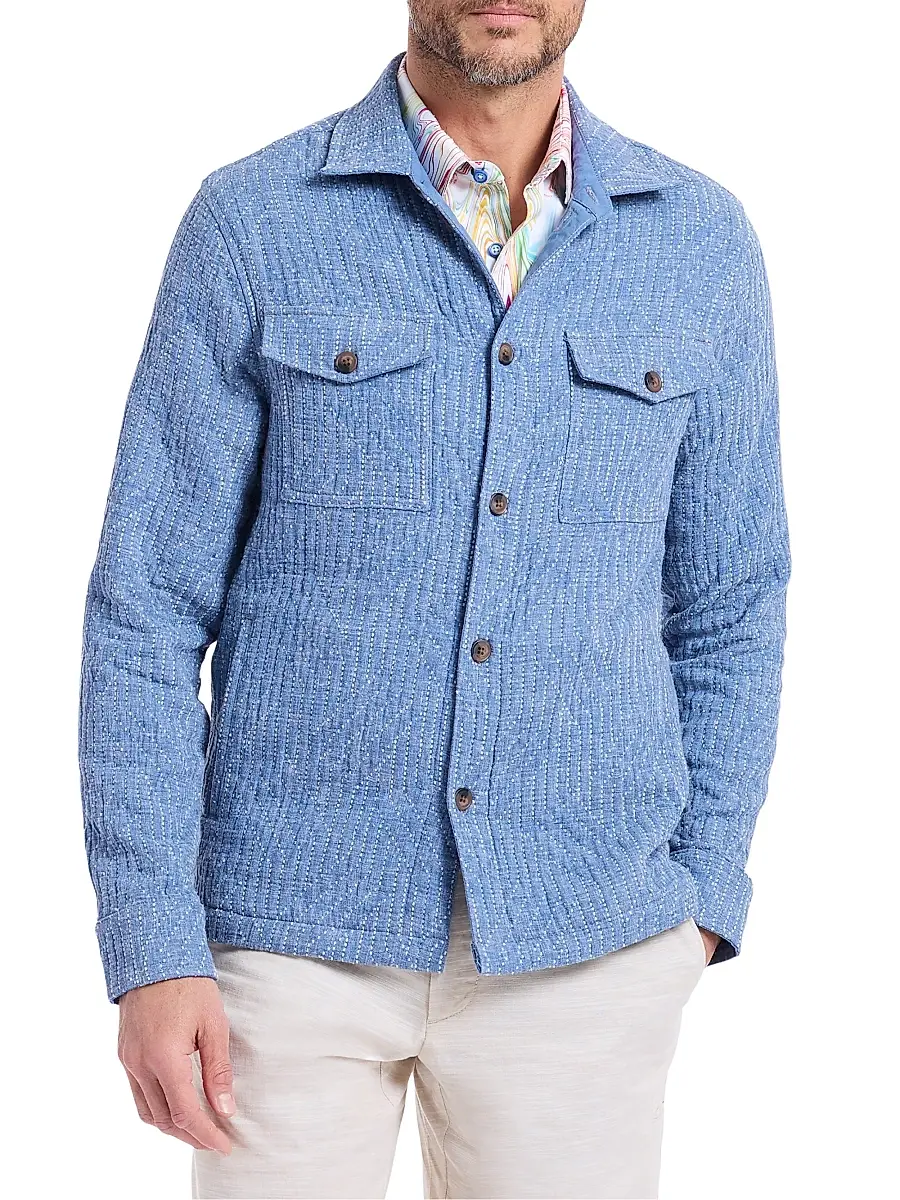 Robert Graham Men's Shawell Patterned Shirt Jacket | Thumbnail 3