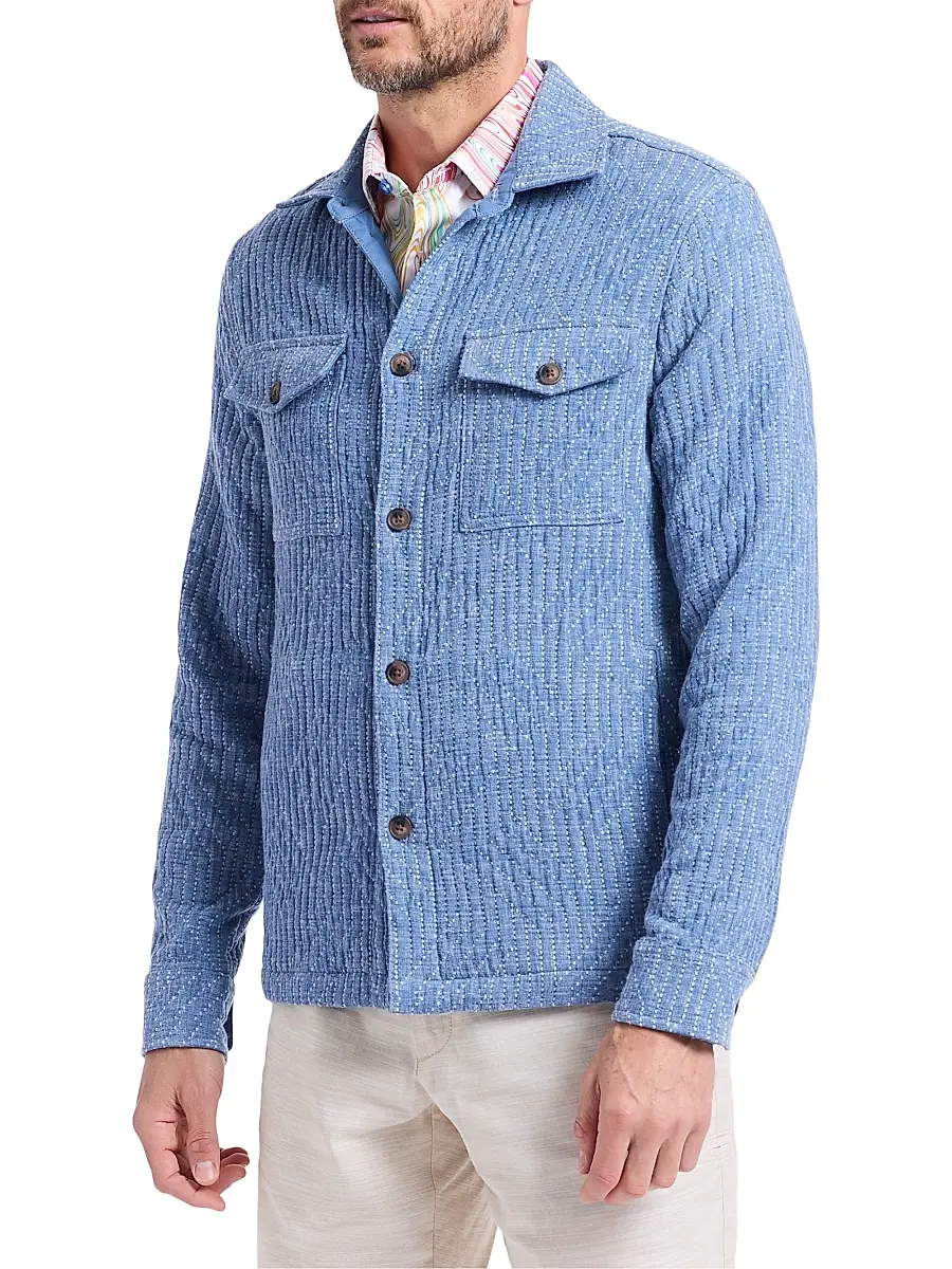 Robert Graham Men's Shawell Patterned Shirt Jacket | Thumbnail 4
