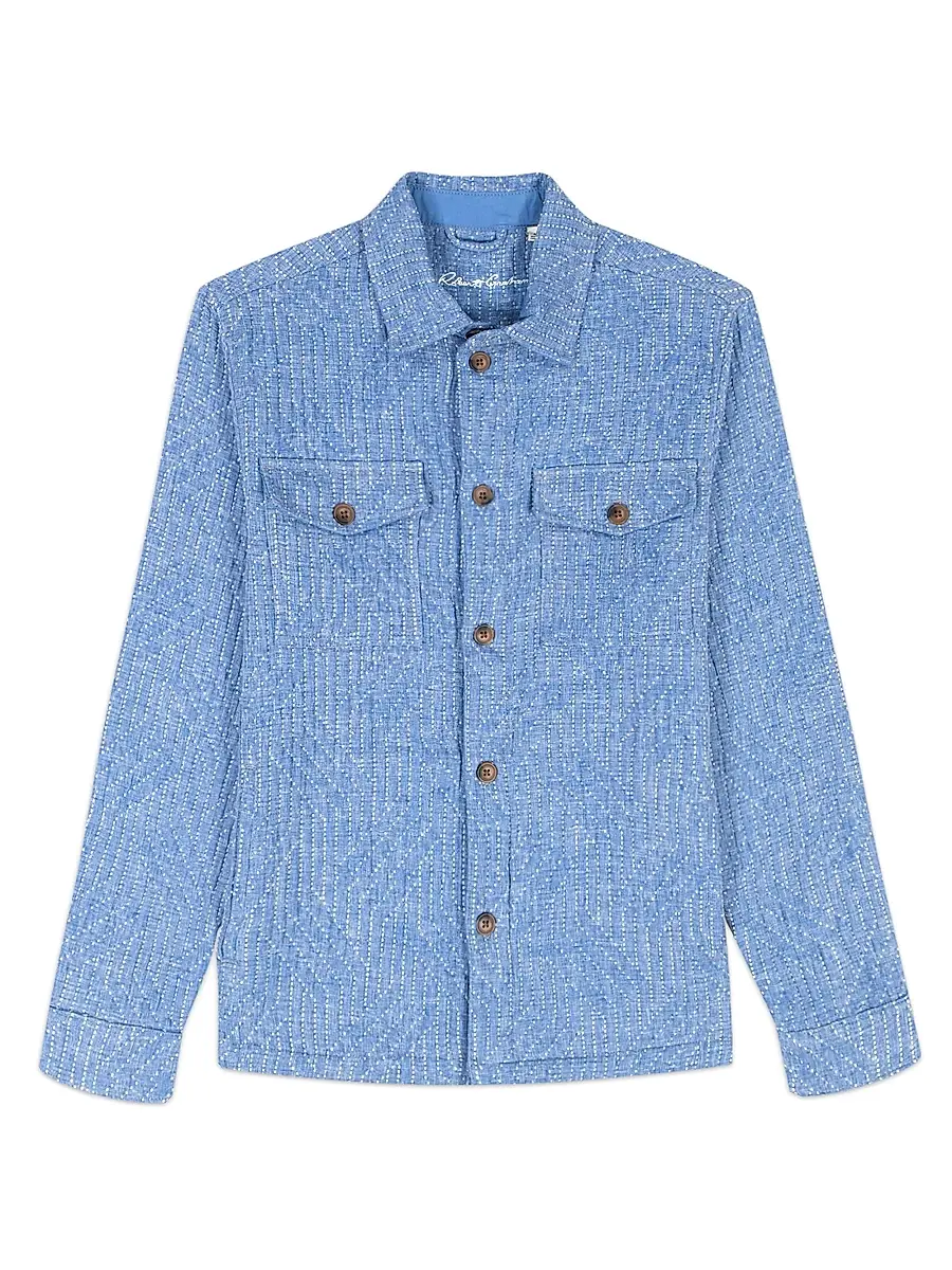 Robert Graham Men's Shawell Patterned Shirt Jacket | Image 1 Robert Graham Men's Shawell Patterned Shirt Jacket | Image 1