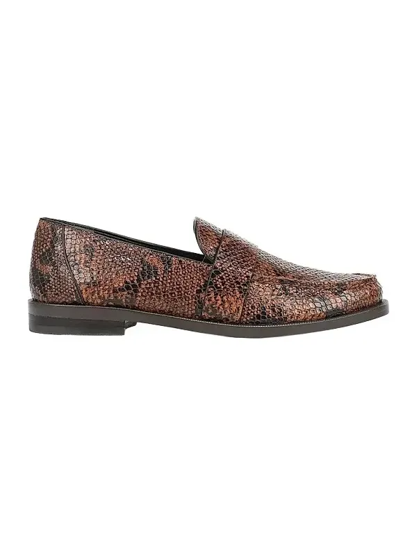 Women's Lola 20MM Snake-Embossed Leather Loafers