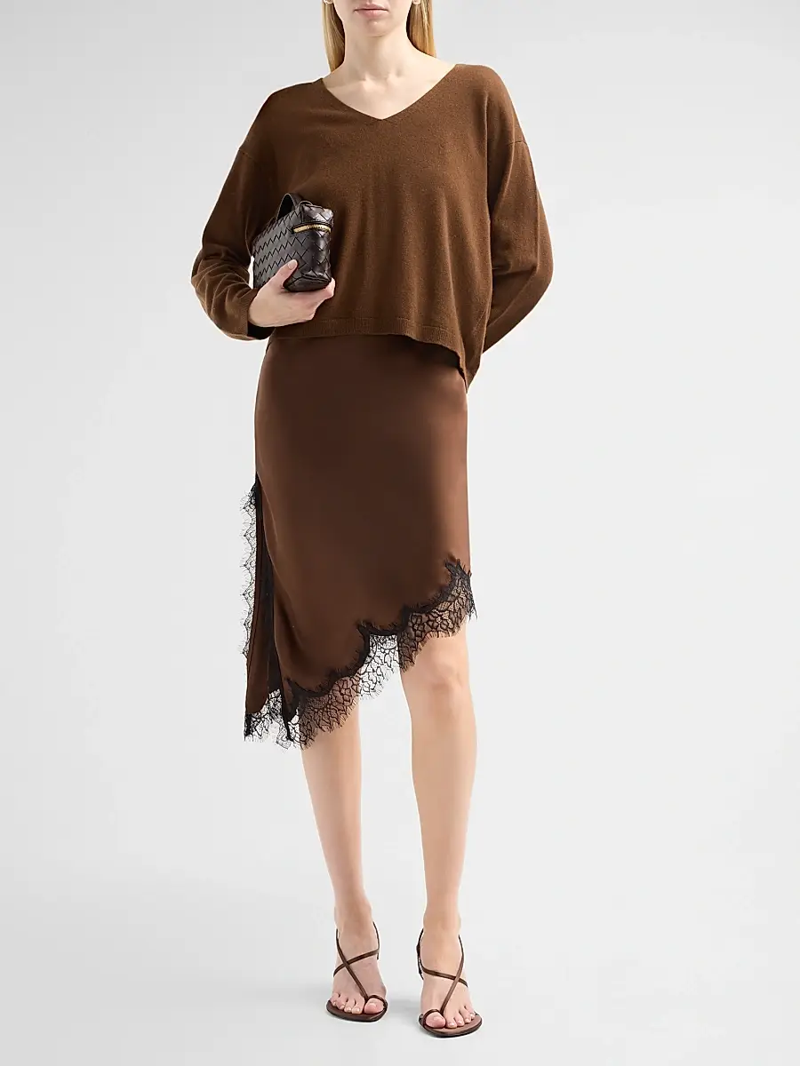 dh New York Women's Isa Wool Sweater & Satin Midi Dress | Thumbnail 2 dh New York Women's Isa Wool Sweater & Satin Midi Dress | Thumbnail 2