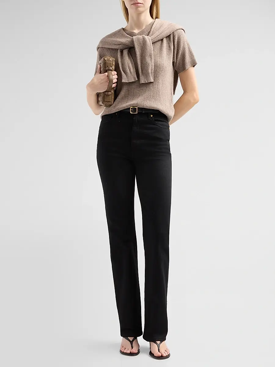 dh New York Women's Jean Layered Knit Top | Thumbnail 2 dh New York Women's Jean Layered Knit Top | Thumbnail 2