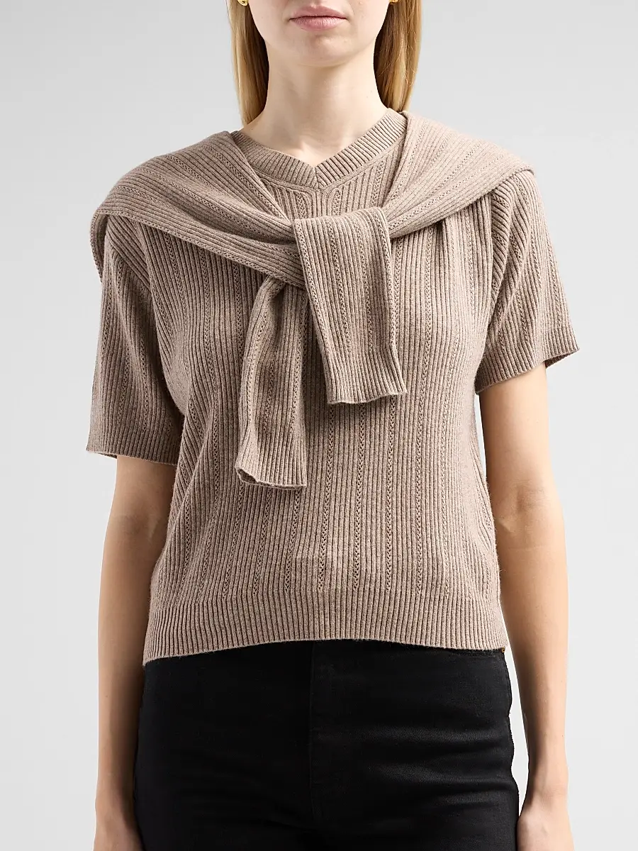 dh New York Women's Jean Layered Knit Top | Thumbnail 5 dh New York Women's Jean Layered Knit Top | Thumbnail 5