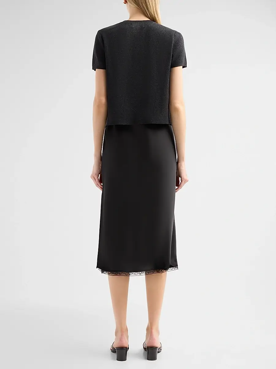 dh New York Women's Viv Lace-Trim A-Line Midi Dress | Thumbnail 3 dh New York Women's Viv Lace-Trim A-Line Midi Dress | Thumbnail 3