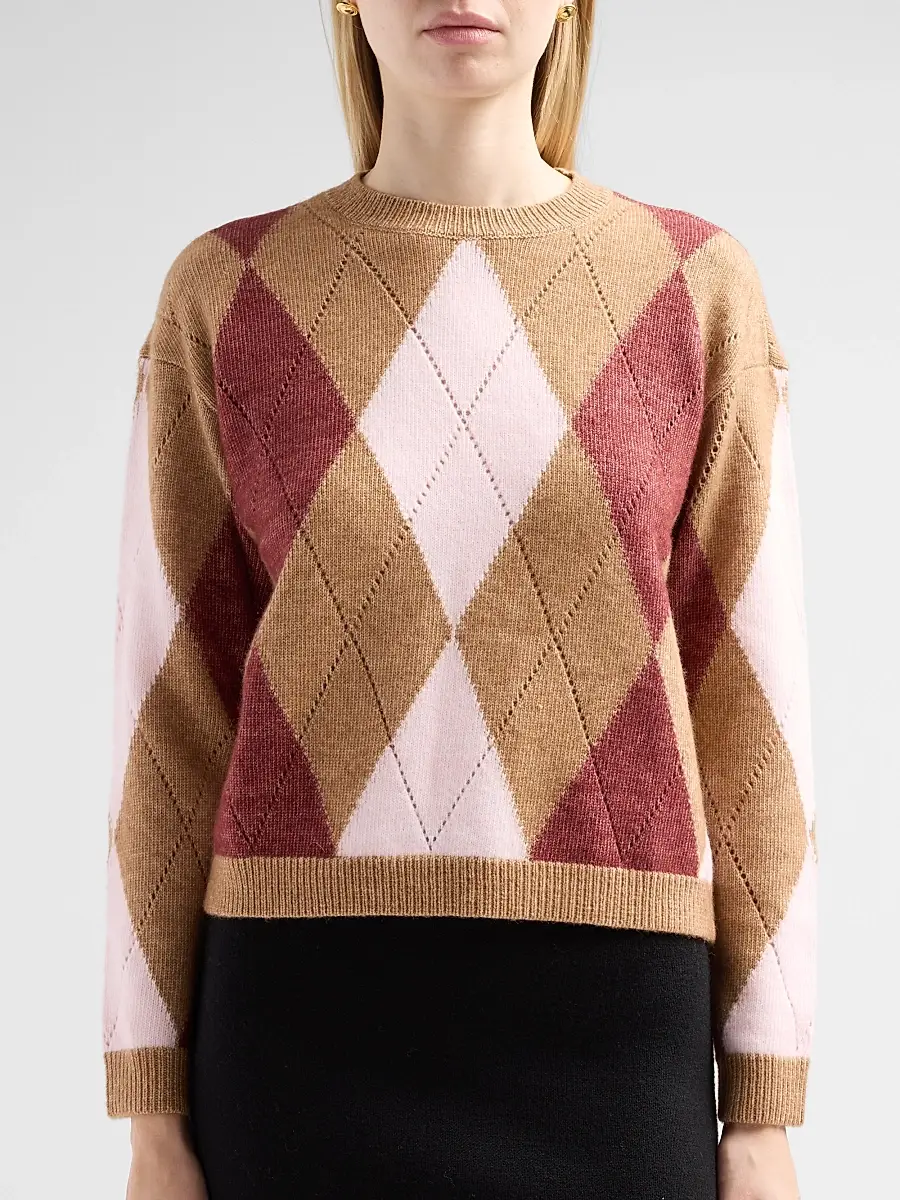 dh New York Women's Rosemary Argyle Sweater | Thumbnail 5 dh New York Women's Rosemary Argyle Sweater | Thumbnail 5