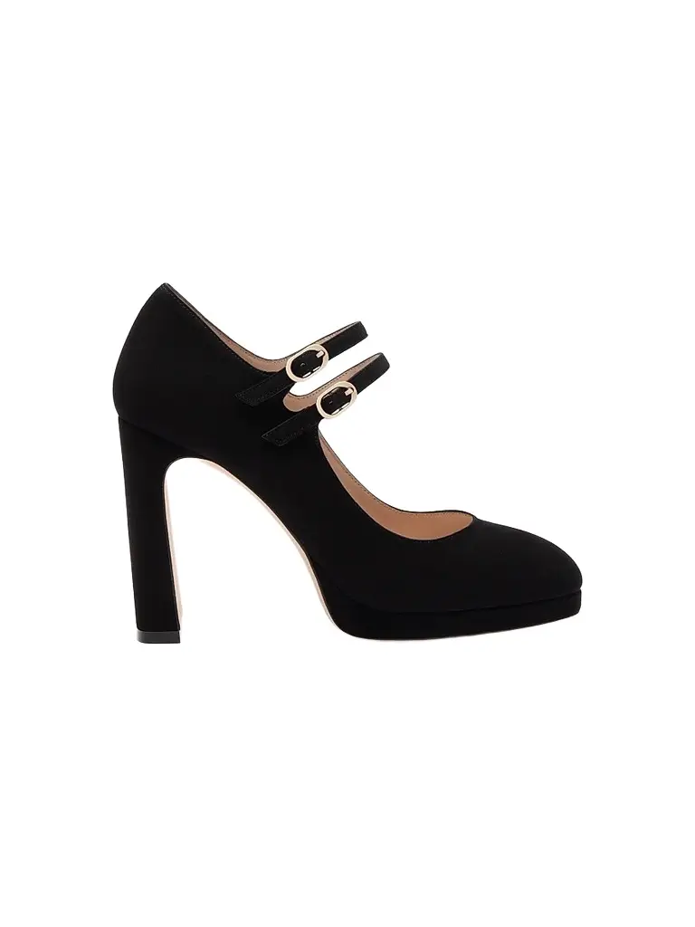 Women's Babette 100MM Suede Platform Mary Janes Women's Babette 100MM Suede Platform Mary Janes