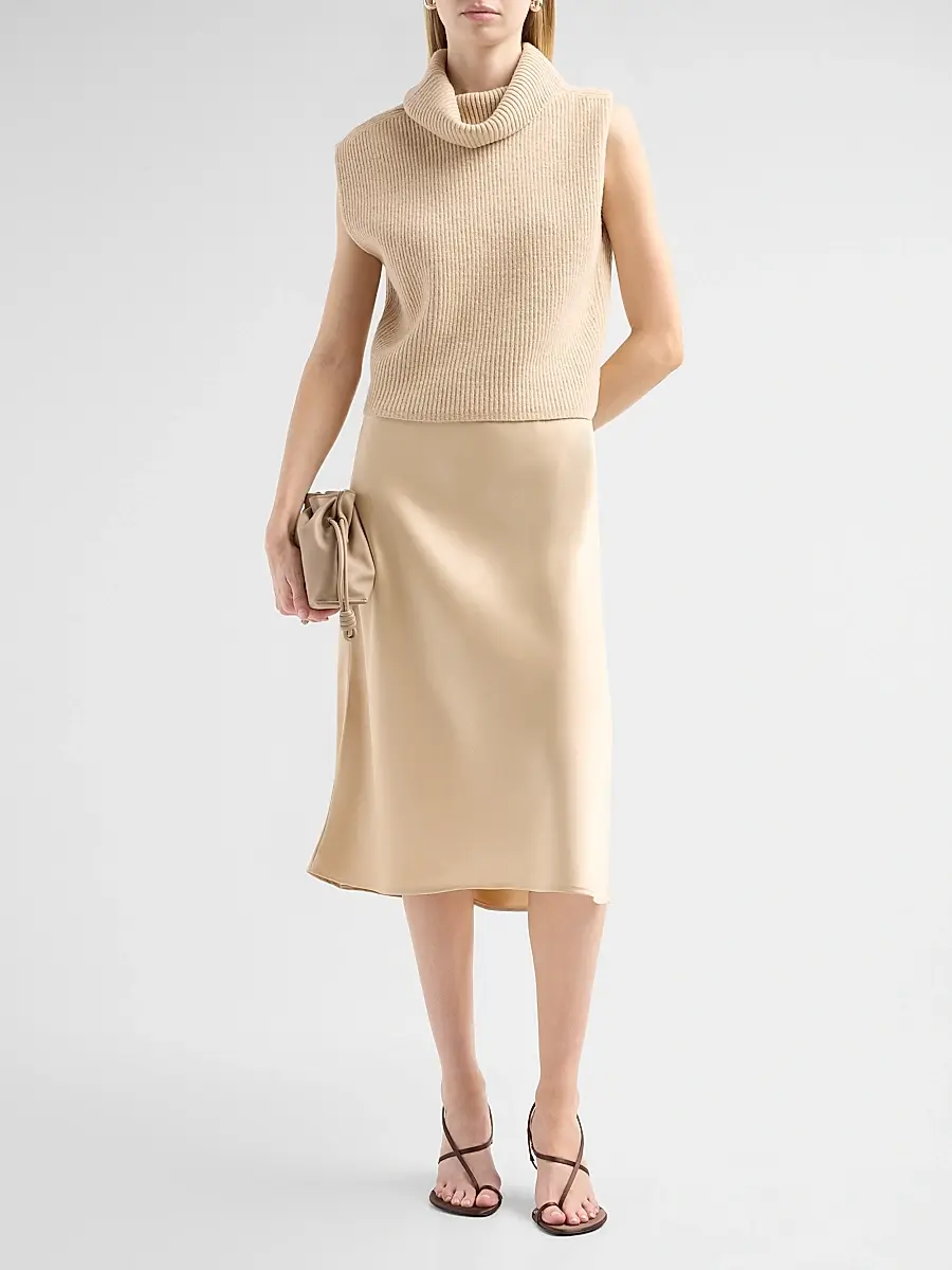 dh New York Women's Jin Wool Sweater & Satin Midi Dress | Thumbnail 2 dh New York Women's Jin Wool Sweater & Satin Midi Dress | Thumbnail 2