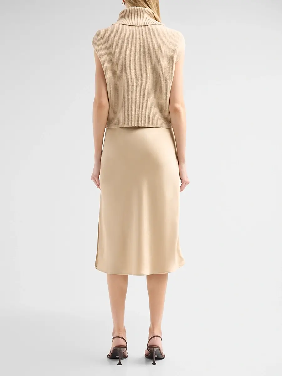 dh New York Women's Jin Wool Sweater & Satin Midi Dress | Thumbnail 3 dh New York Women's Jin Wool Sweater & Satin Midi Dress | Thumbnail 3