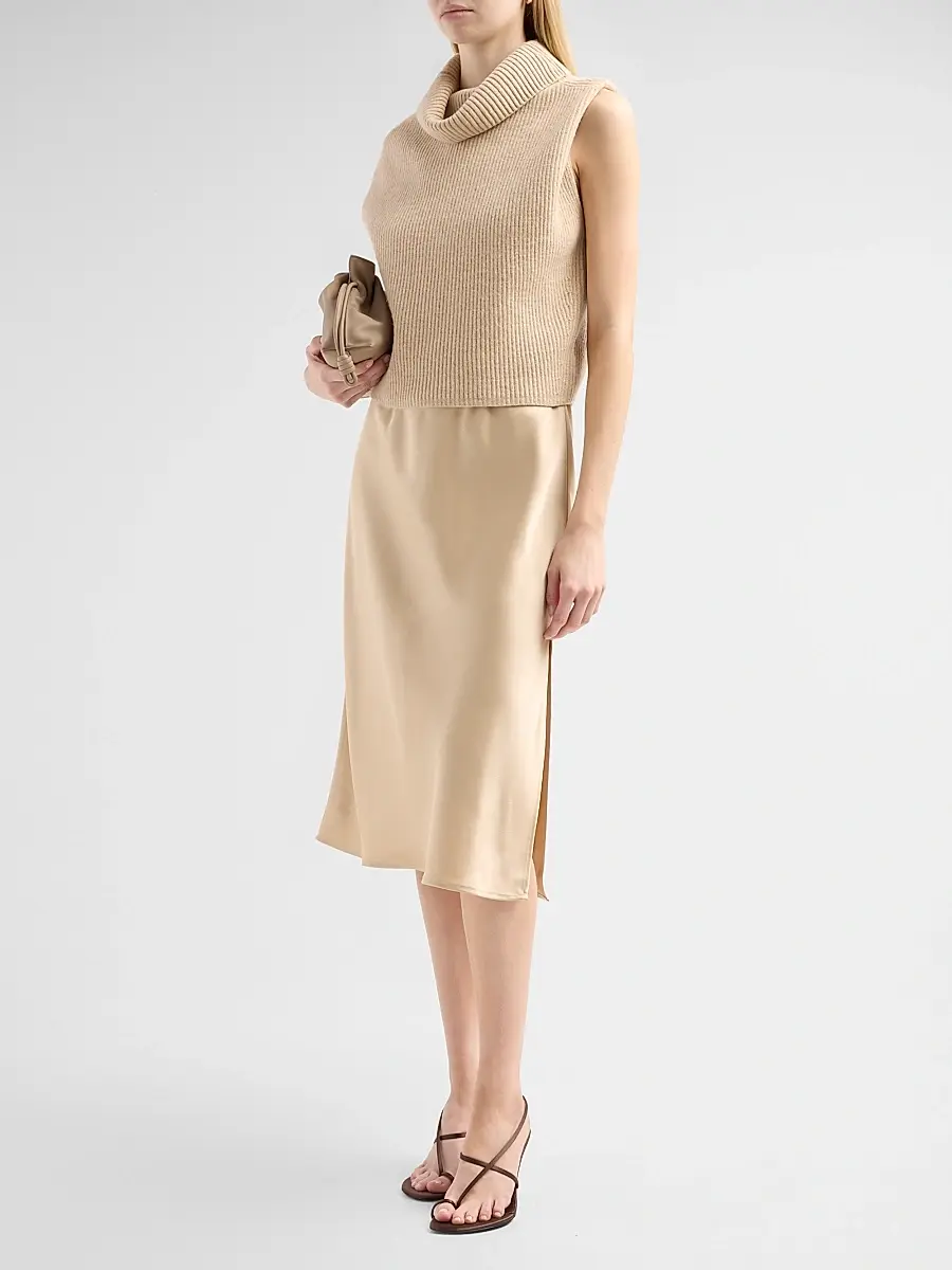 dh New York Women's Jin Wool Sweater & Satin Midi Dress | Thumbnail 4 dh New York Women's Jin Wool Sweater & Satin Midi Dress | Thumbnail 4