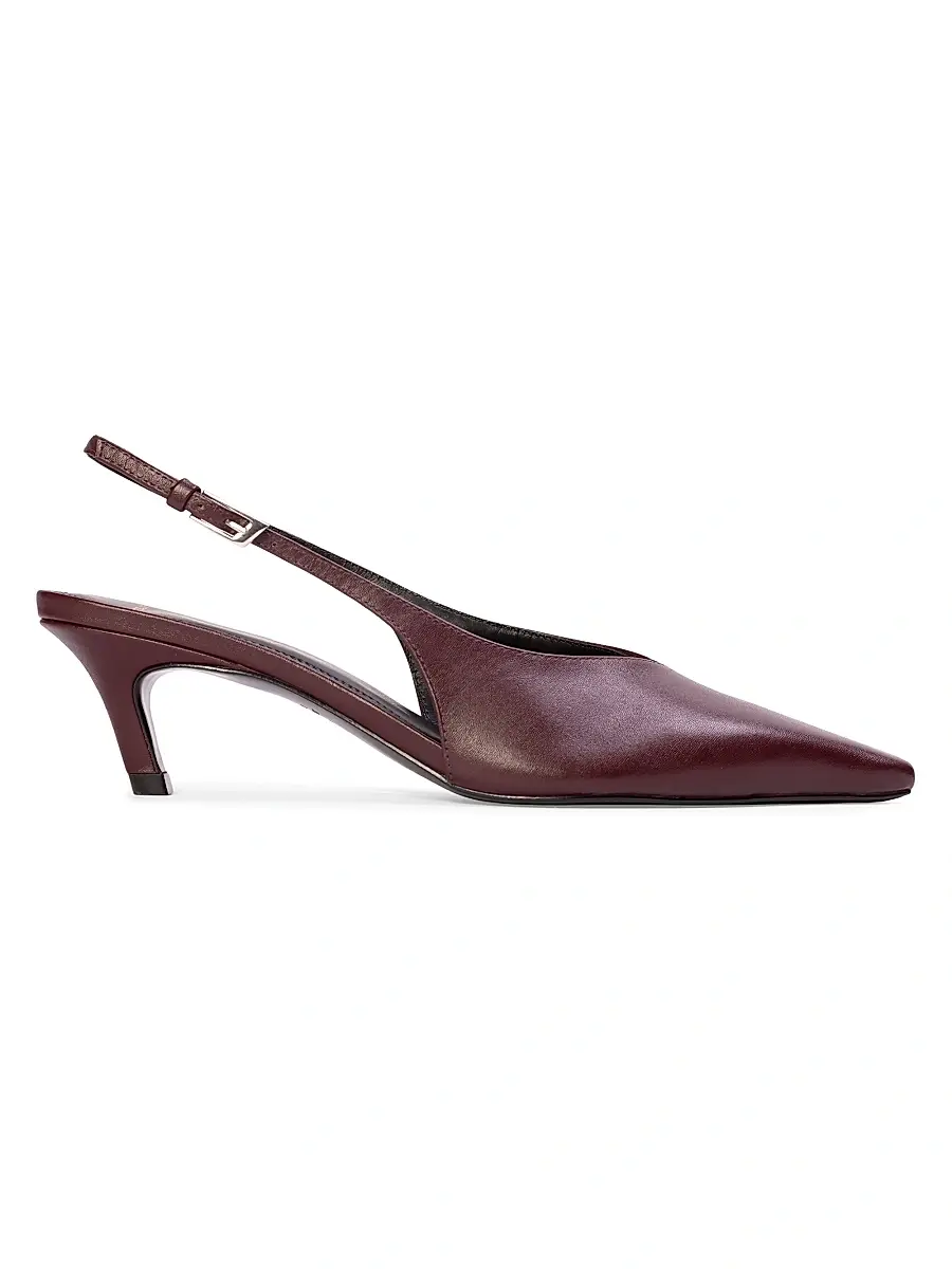 Black Suede Studio Women's Marina 100MM Lace Pumps