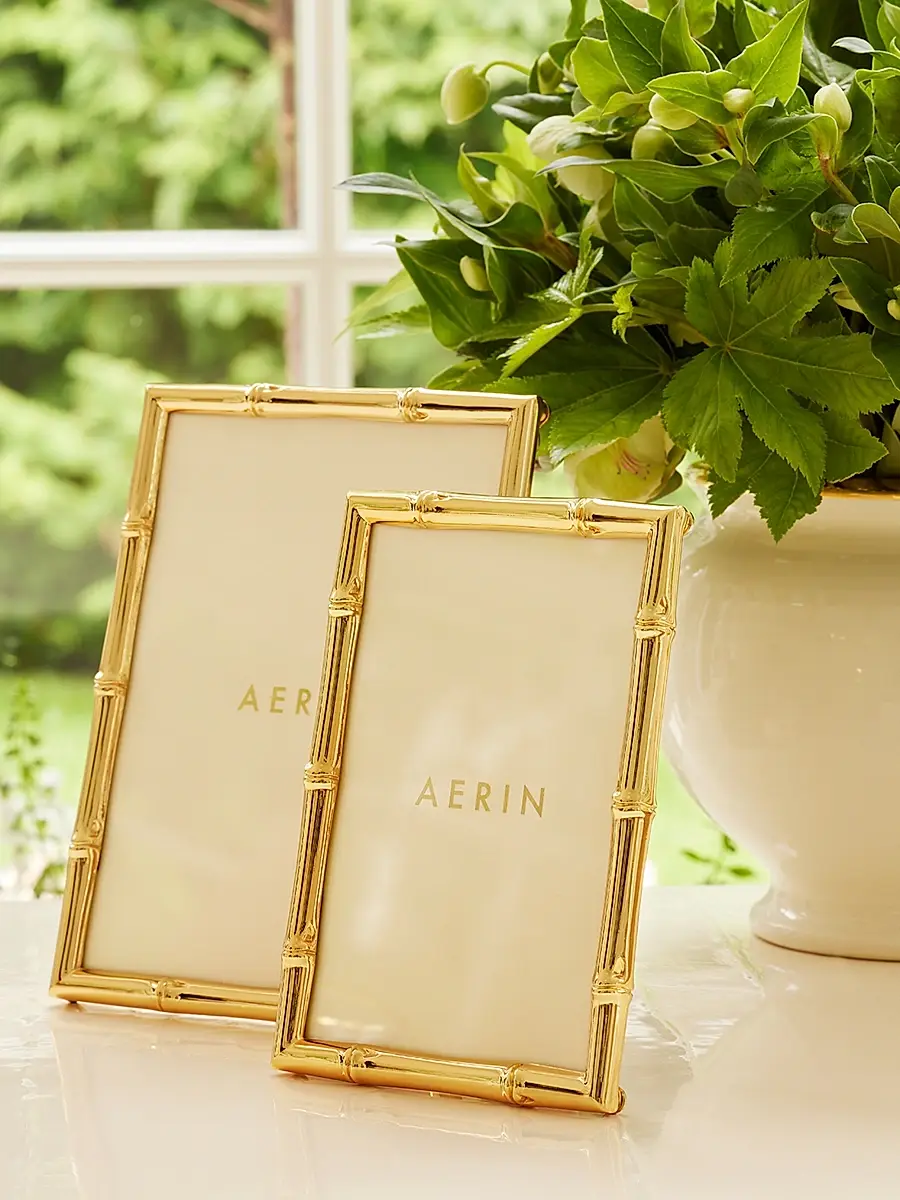 AERIN Ava Bamboo-Effect Brass Frame | Thumbnail 4 AERIN Ava Bamboo-Effect Brass Frame | Thumbnail 4