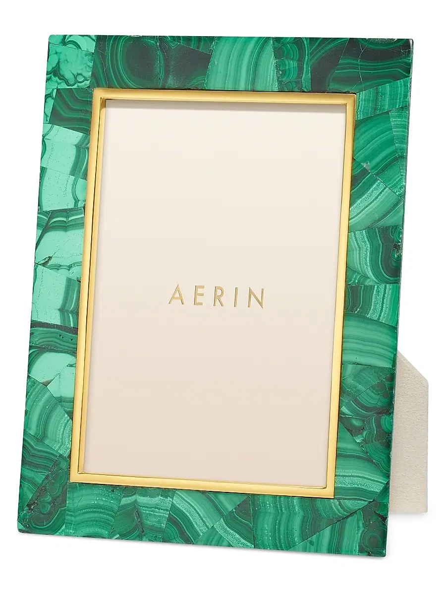 AERIN Introduction Cassiel Mosaic Frame - Malachite | Image 1 AERIN Introduction Cassiel Mosaic Frame - Malachite | Image 1
