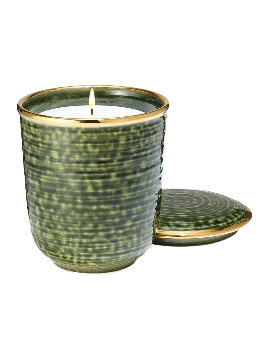 AERIN Unisex Savoy 10K Gold & Ceramic Nendaz Candle