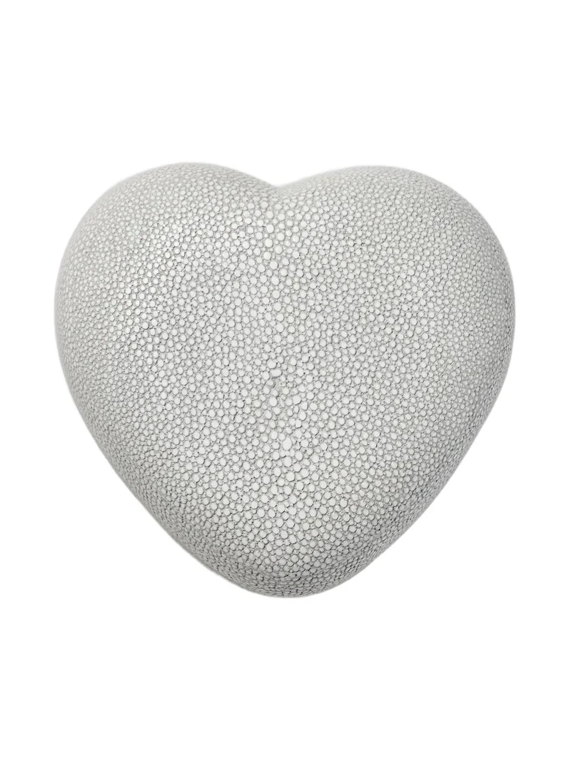 AERIN Shagreen Leather Heart Box
