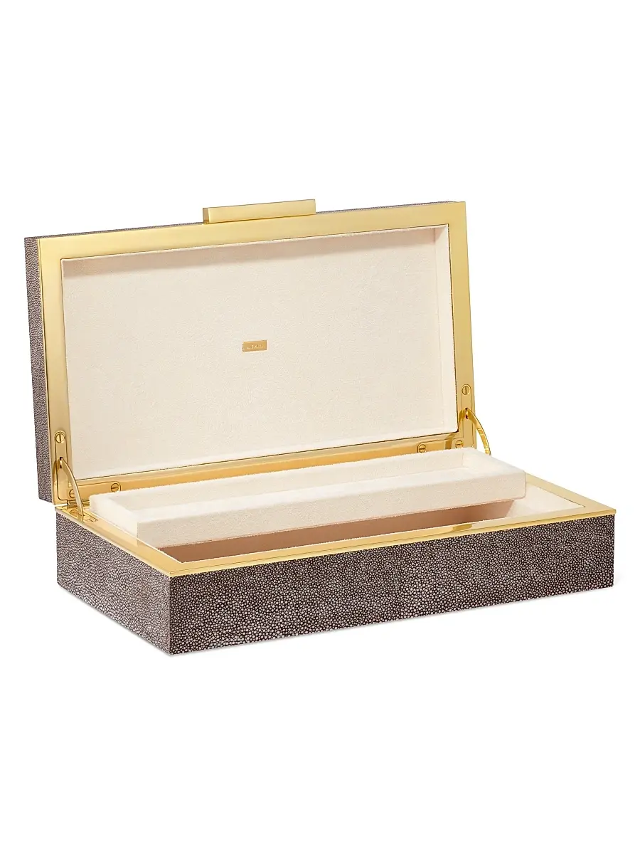 AERIN Shagreen Envelope Box | Thumbnail 2 AERIN Shagreen Envelope Box | Thumbnail 2