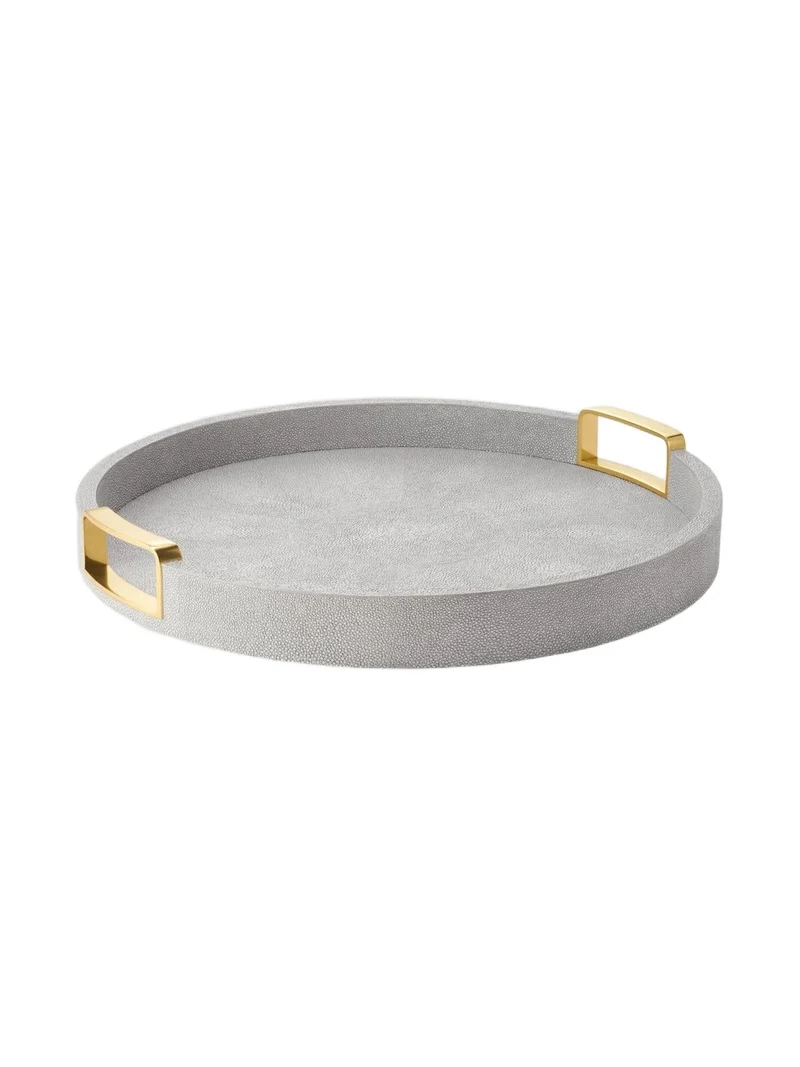 AERIN Carina Shagreen Round Tray