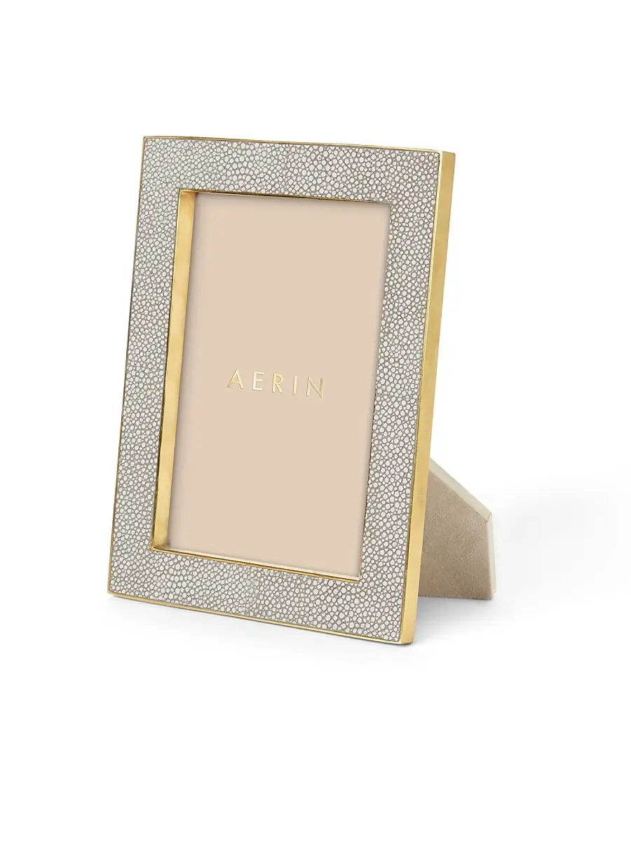 AERIN Classic Shagreen Frame - Grey 5 x 7 | Image 1 AERIN Classic Shagreen Frame - Grey 5 x 7 | Image 1