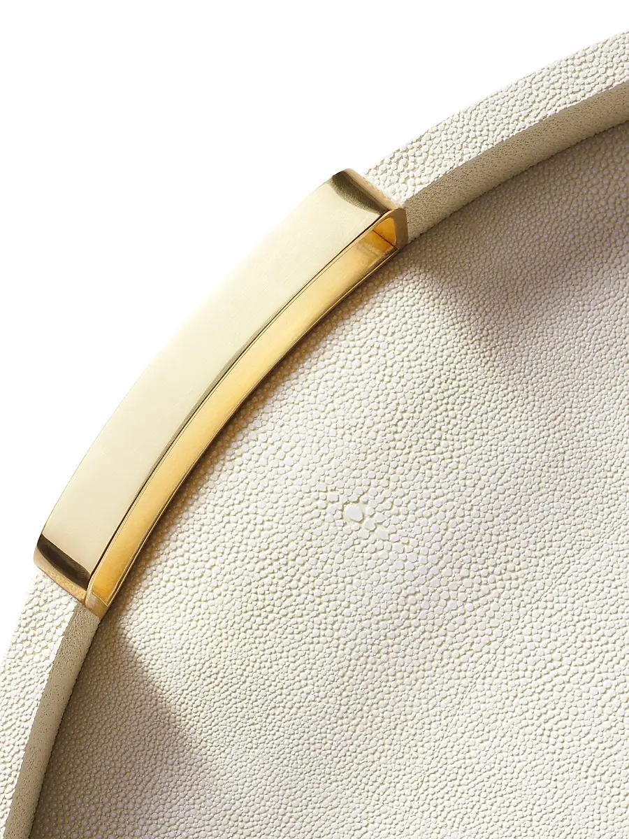 AERIN Carina Shagreen Round Tray | Thumbnail 4