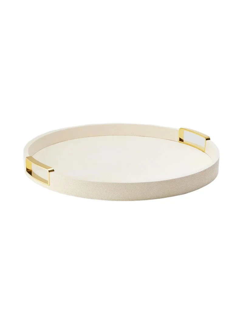 AERIN Carina Shagreen Round Tray