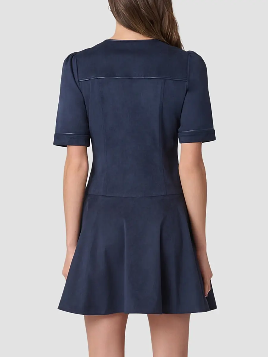 Shoshanna Women's Merina Mix Media Mini Dress | Thumbnail 3 Shoshanna Women's Merina Mix Media Mini Dress | Thumbnail 3