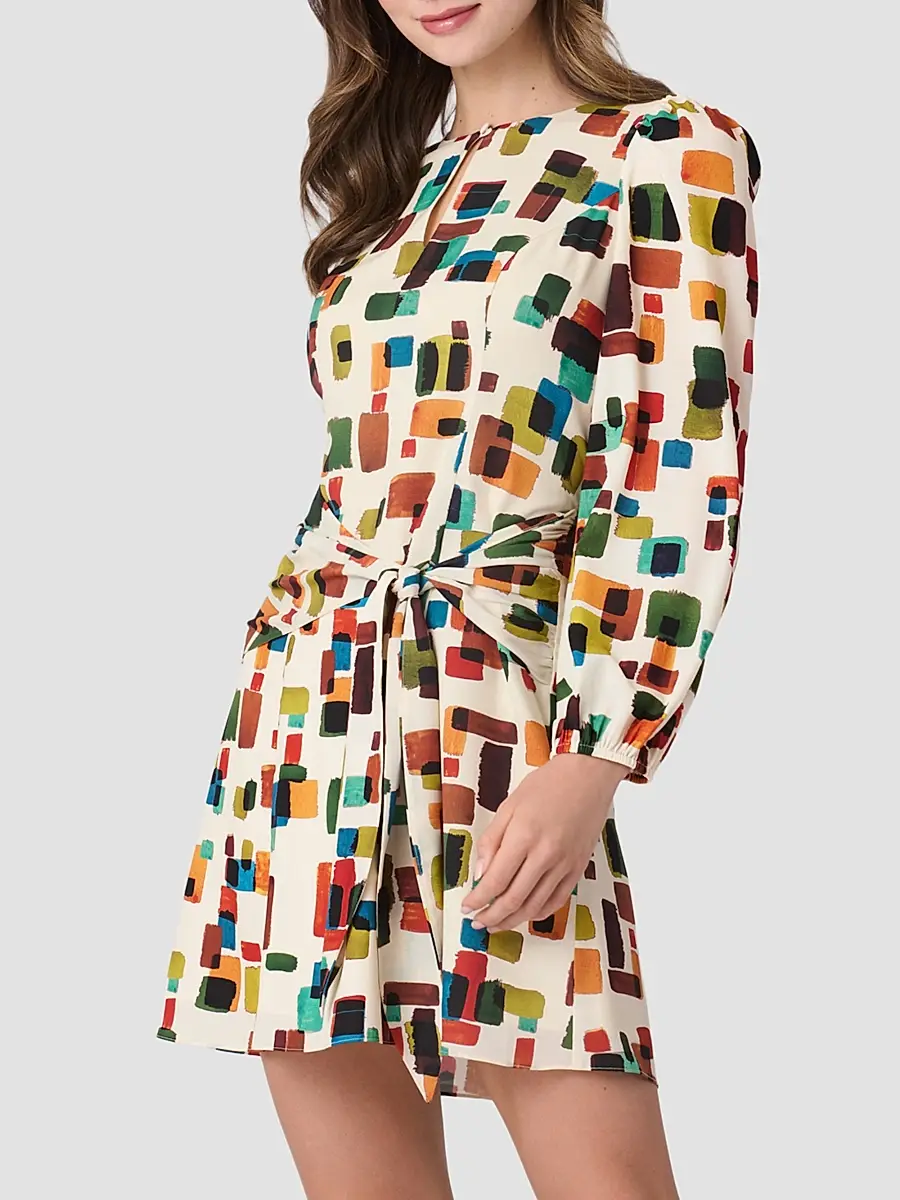 Shoshanna Women's Dani Printed A-Line Mini Dress | Thumbnail 2 Shoshanna Women's Dani Printed A-Line Mini Dress | Thumbnail 2
