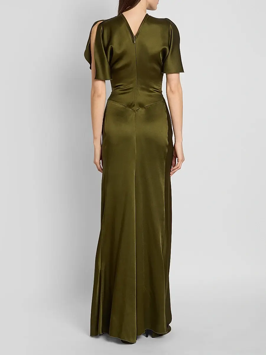 Victoria Beckham Women's Isabella Satin Column Gown | Thumbnail 3 Victoria Beckham Women's Isabella Satin Column Gown | Thumbnail 3