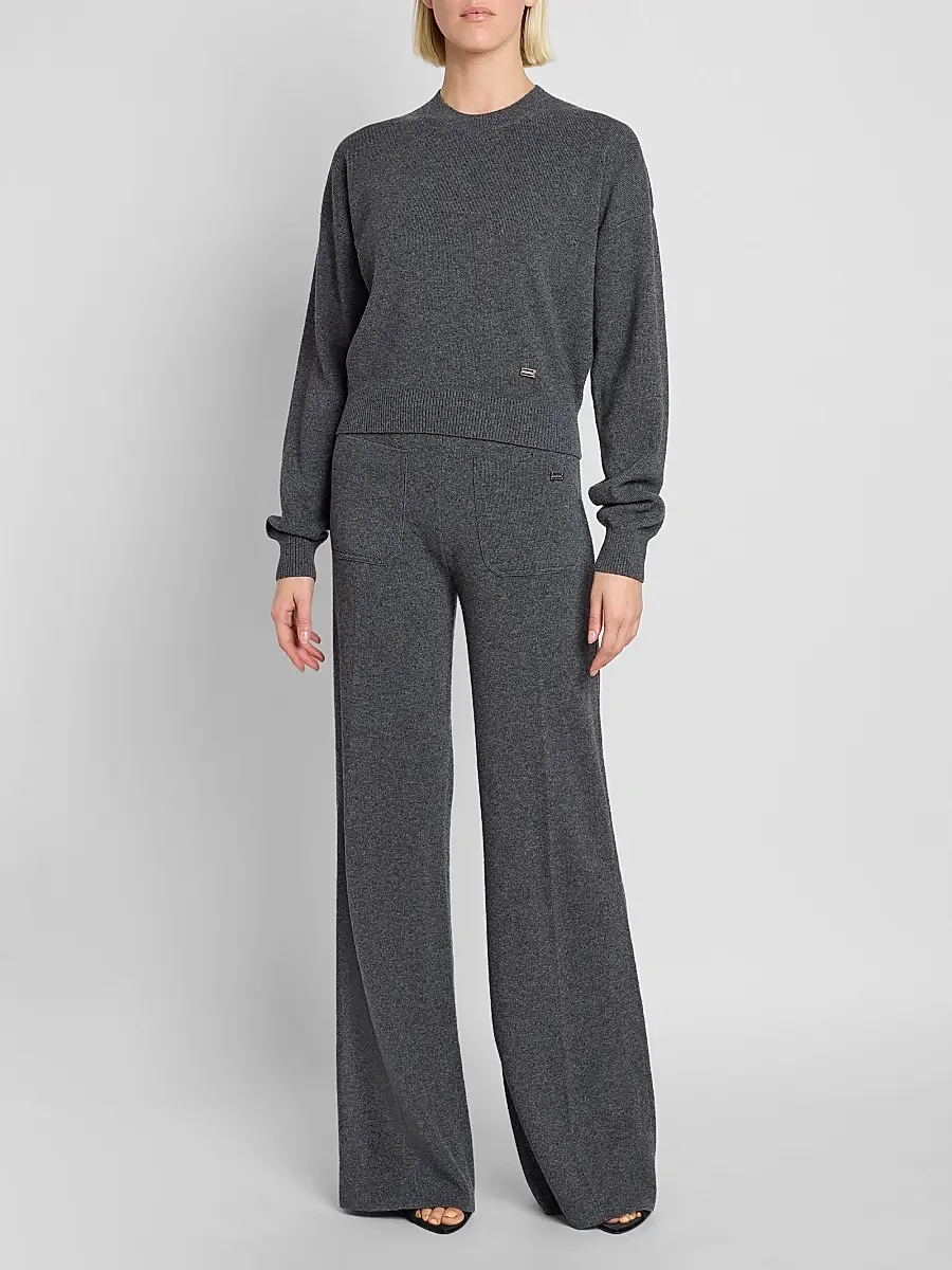Victoria Beckham Women's Wool-Blend Crewneck Sweater | Thumbnail 2 Victoria Beckham Women's Wool-Blend Crewneck Sweater | Thumbnail 2