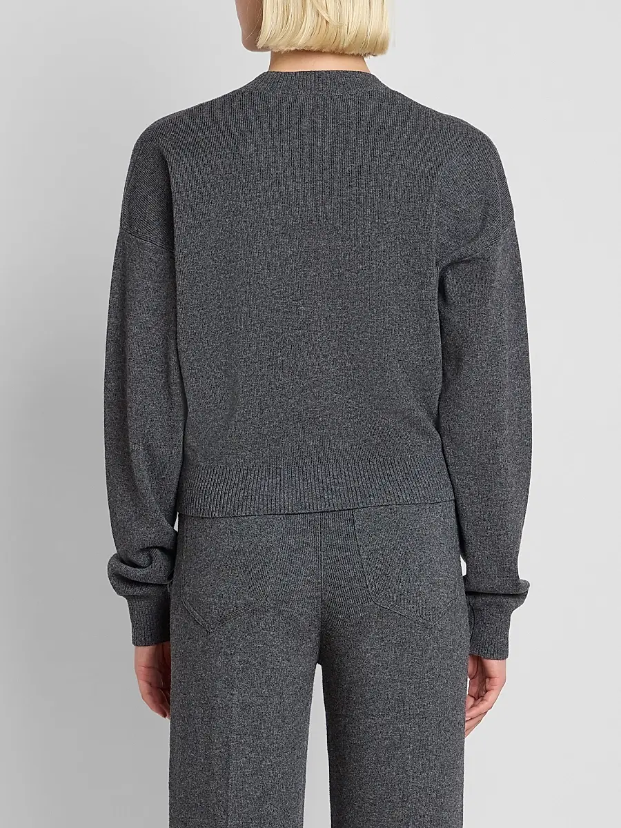 Victoria Beckham Women's Wool-Blend Crewneck Sweater | Thumbnail 3 Victoria Beckham Women's Wool-Blend Crewneck Sweater | Thumbnail 3