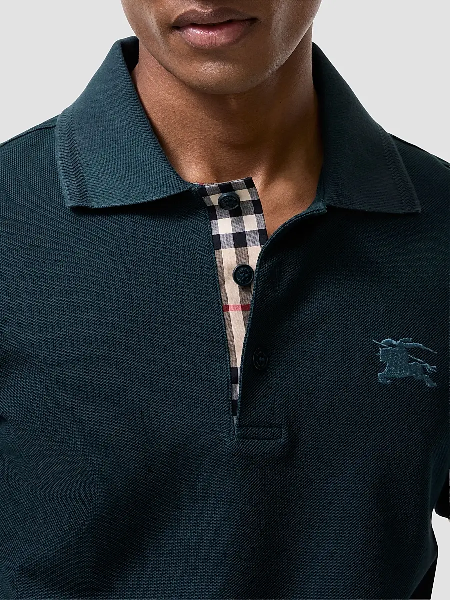 Burberry Men's Eddie EKD Cotton Polo Shirt | Thumbnail 2 Burberry Men's Eddie EKD Cotton Polo Shirt | Thumbnail 2