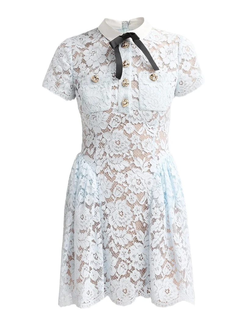 Women's Lace Flared Mini Dress