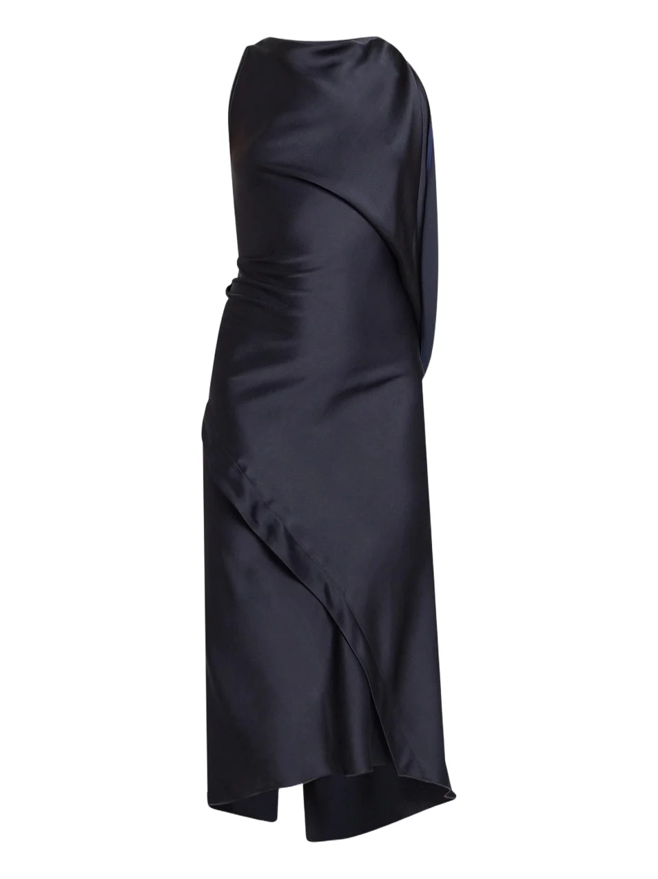 Women's Kyra Satin Asymmetric Midi Dress