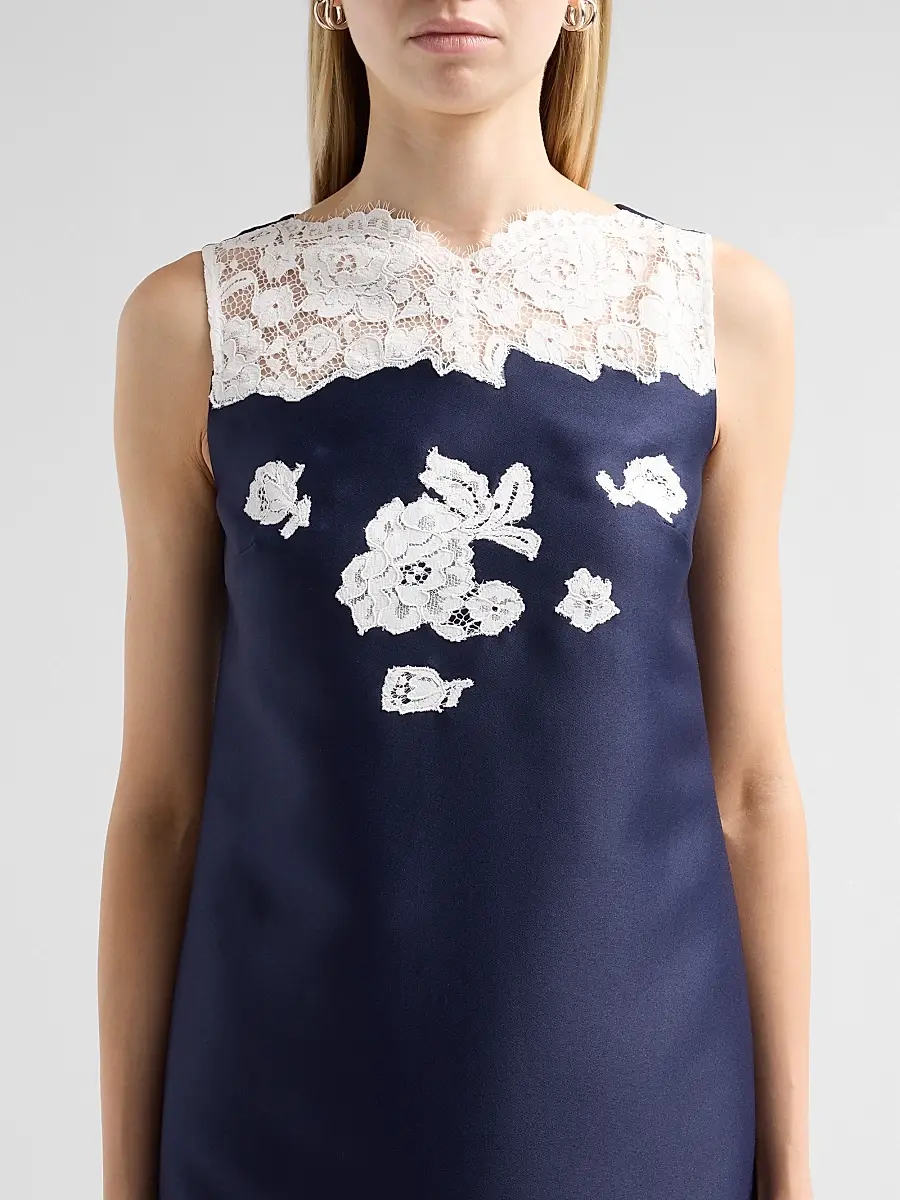 Self-Portrait Women's Lace & Taffeta Mini Dress | Thumbnail 5
