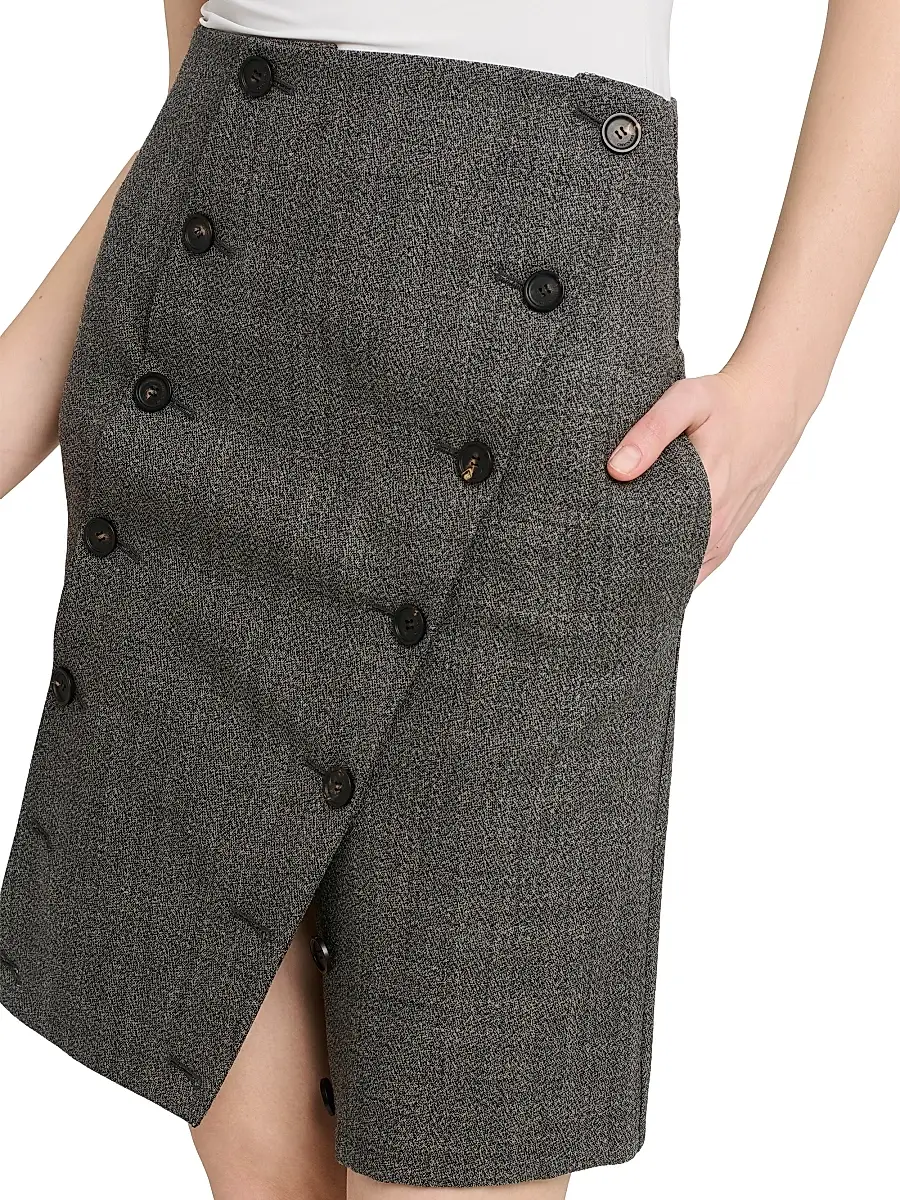 Ferragamo Women's Asymmetric Panel Wool Skirt | Thumbnail 7 Ferragamo Women's Asymmetric Panel Wool Skirt | Thumbnail 7