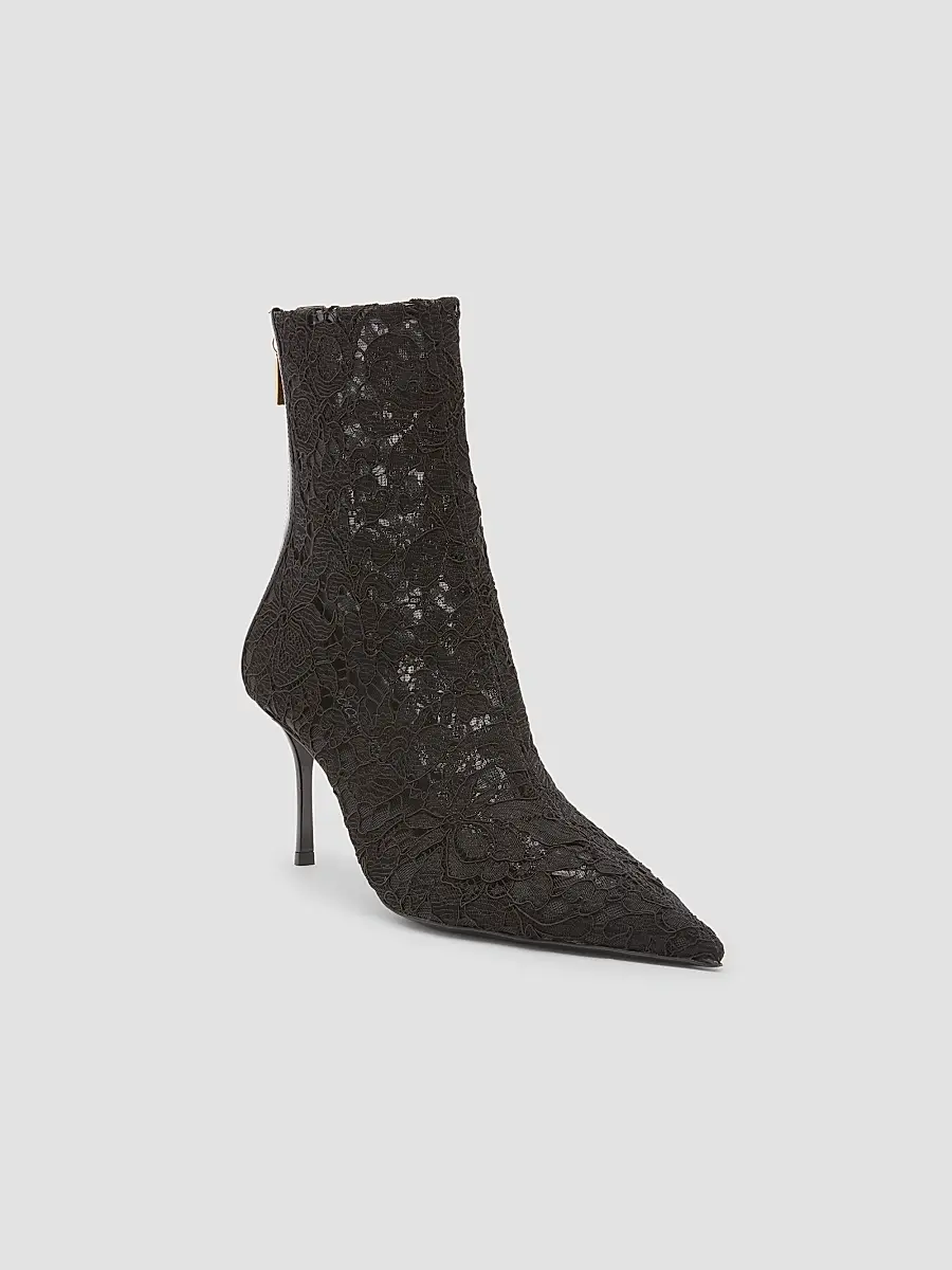 Dolce & Gabbana Women's Lace Stiletto-Heel Ankle Boots | Thumbnail 2 Dolce & Gabbana Women's Lace Stiletto-Heel Ankle Boots | Thumbnail 2
