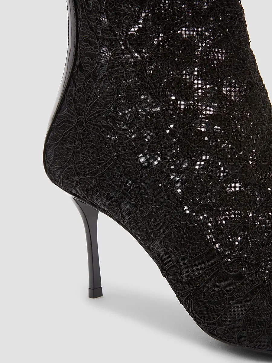 Dolce & Gabbana Women's Lace Stiletto-Heel Ankle Boots | Thumbnail 4 Dolce & Gabbana Women's Lace Stiletto-Heel Ankle Boots | Thumbnail 4