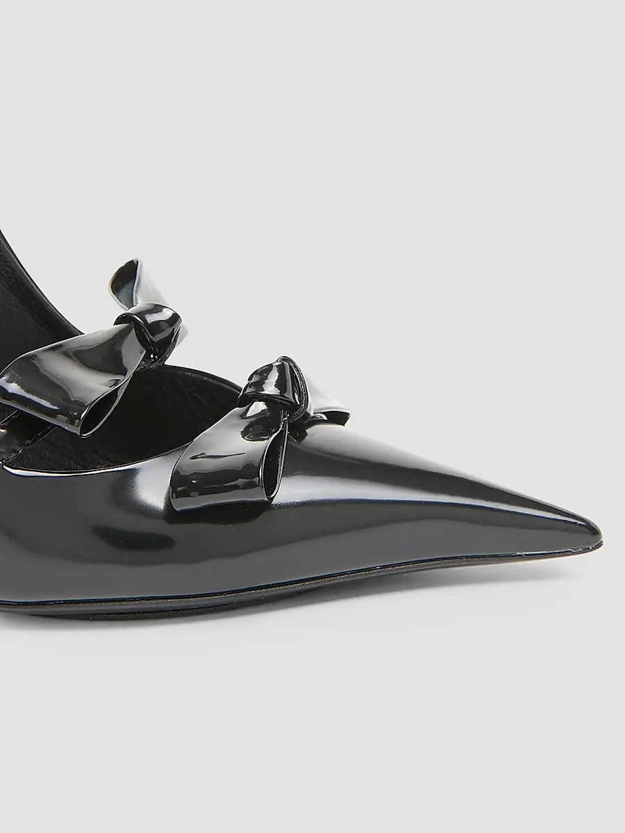 Dolce & Gabbana Women's 90MM Patent Leather Slingback Pumps | Thumbnail 7