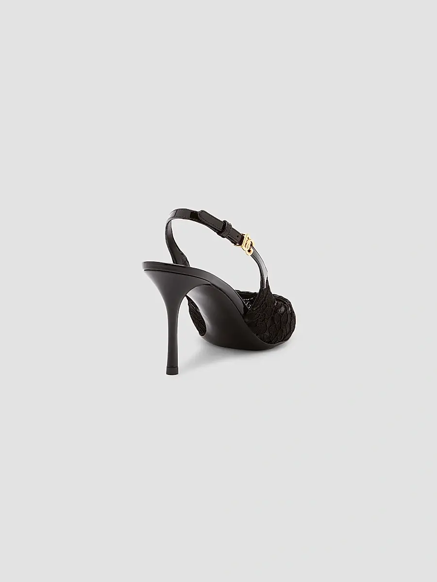 Dolce & Gabbana Women's Lace Slingback Pumps | Thumbnail 2 Dolce & Gabbana Women's Lace Slingback Pumps | Thumbnail 2