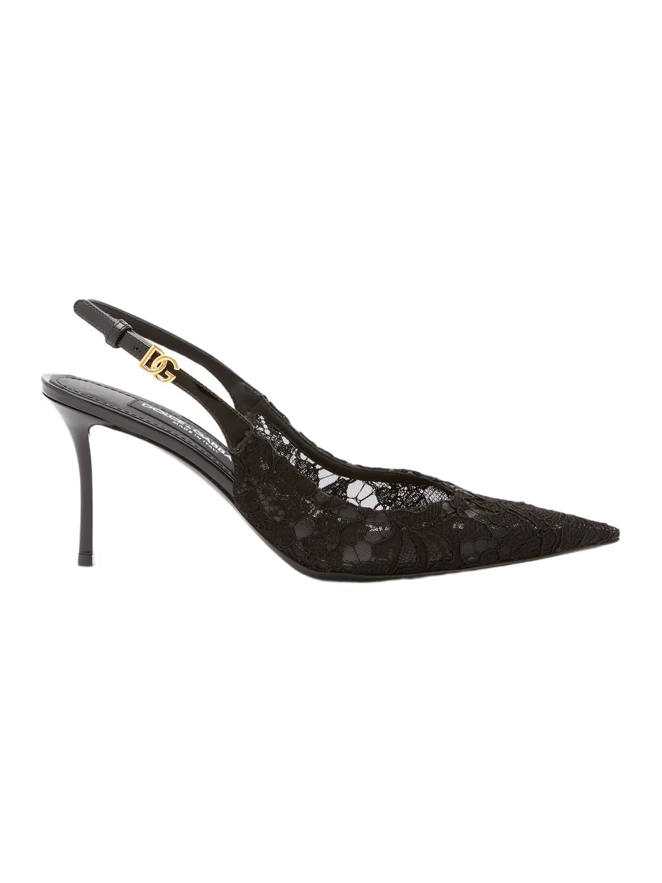 Women's Lace Slingback Pumps Women's Lace Slingback Pumps