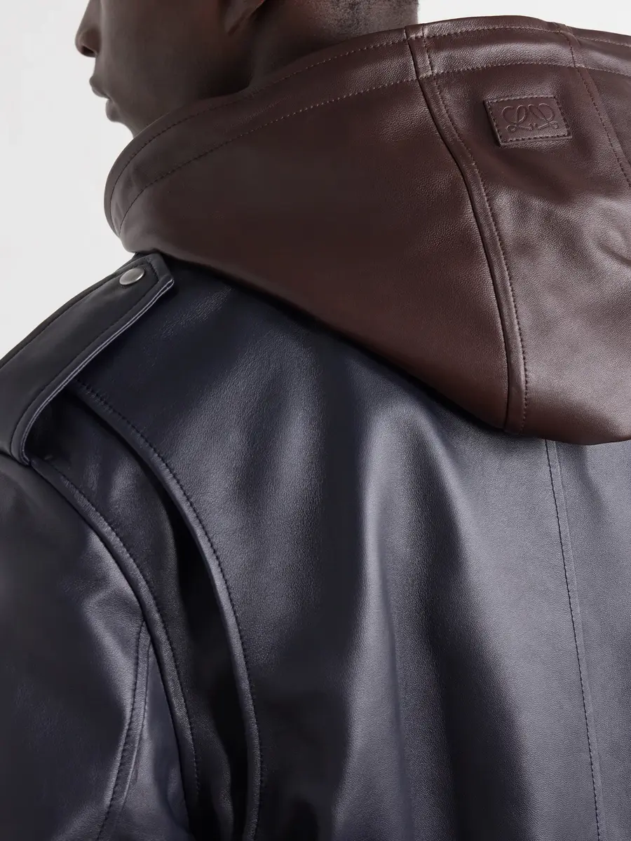 Loewe Leather Hooded Jacket - Men | Thumbnail 6 Loewe Leather Hooded Jacket - Men | Thumbnail 6